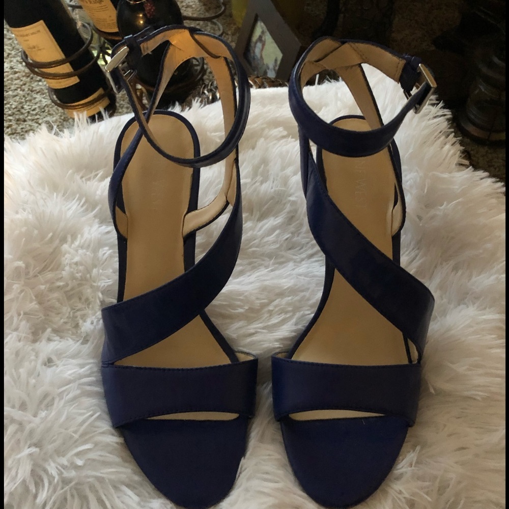 Nine West purple heels size 8 - Picture 1 of 5